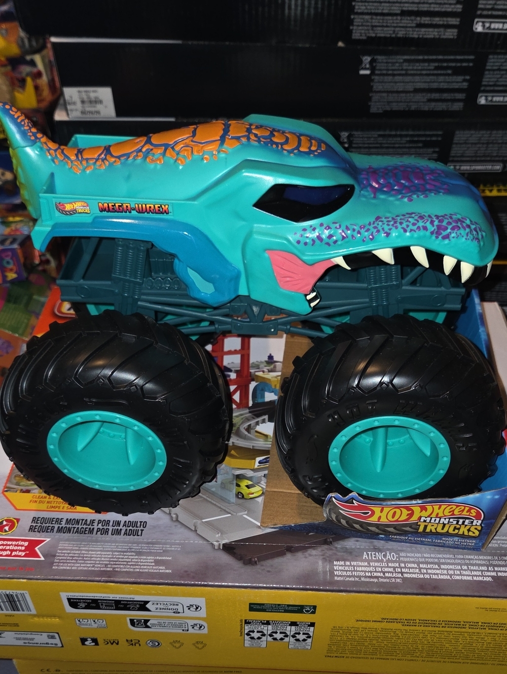 Hot Wheels Monster Trucks Colossal Mega-Wrex Toy Truck, Large-Scale Vehicle